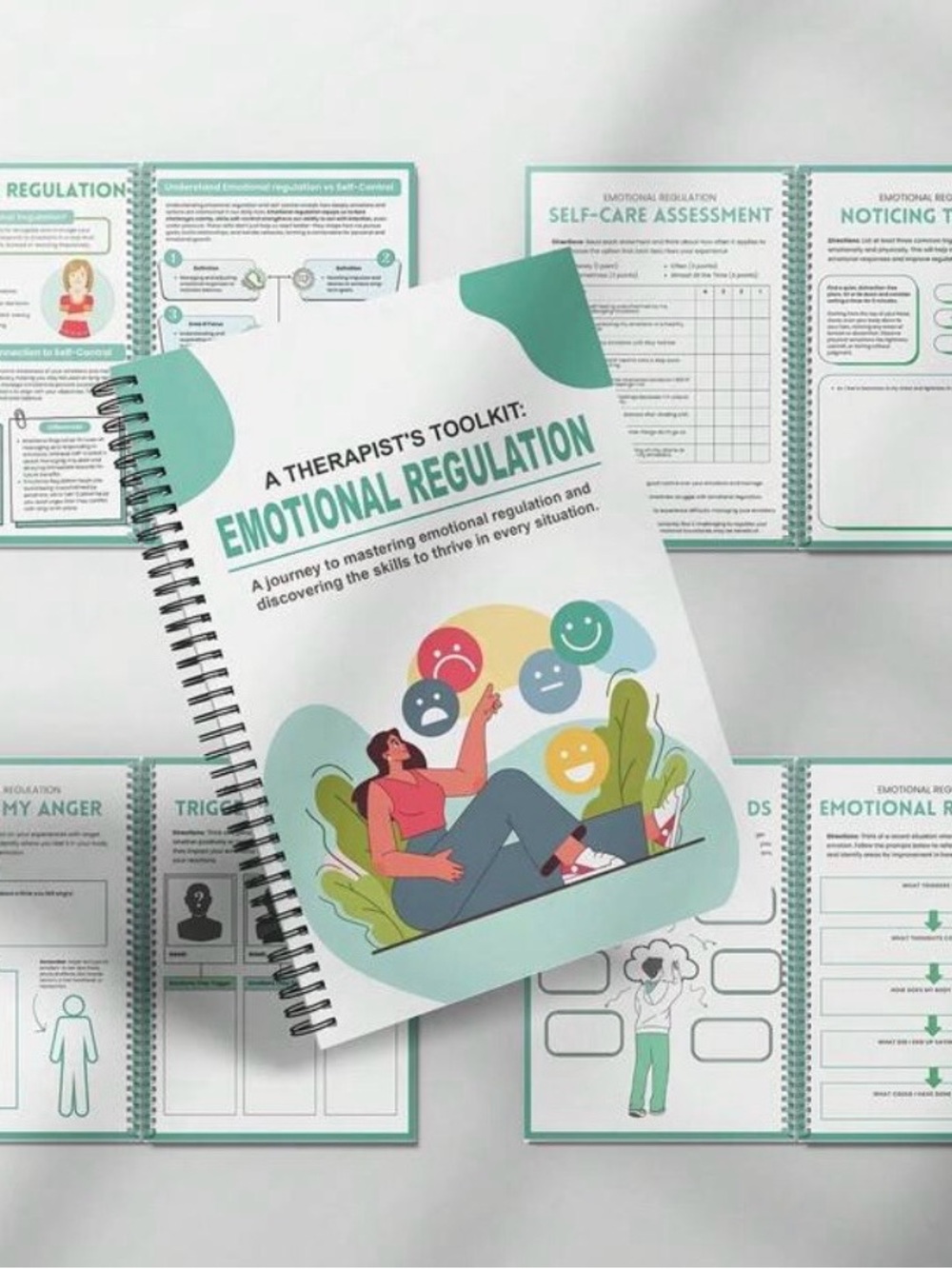 Therapist's Toolkit: Emotional Regulation Workbook - can be ordered on POSHMARK